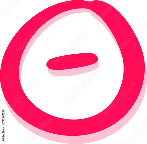 minus sign vector illustration