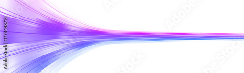 Neon car headlights streak across a dark highway, forming radiant trails of motion on a PNG background. The glowing curves convey speed and futuristic energy. Perfect for tech and automotive visuals.