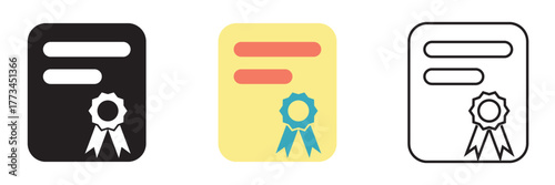 Professional Certification icon.  isolated on white background. vector illustration. EPS 10