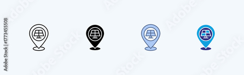 Pin Multiple Cicon Illustration Vector