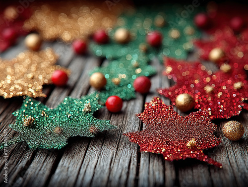 a piece of torn Christmas p...