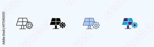 Installation Multiple Cicon Illustration Vector