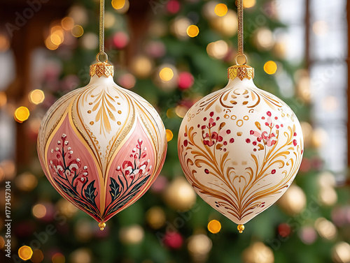 fragile antique Christmas o...