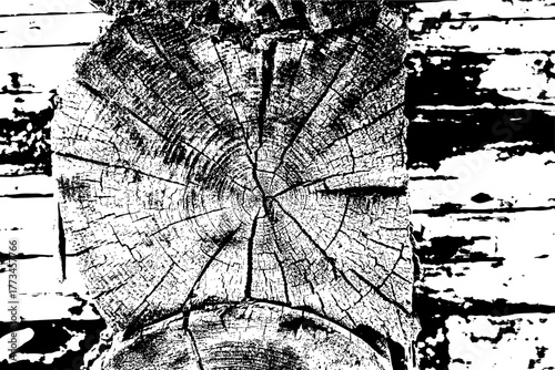 Rustic Tree Trunk Rings Texture