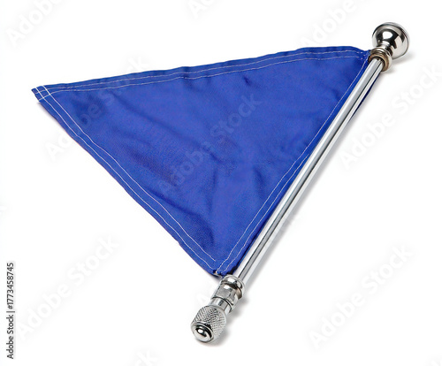 blue flag isolated image