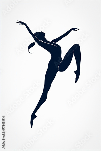Artistic Jazz Dancer Silhou...