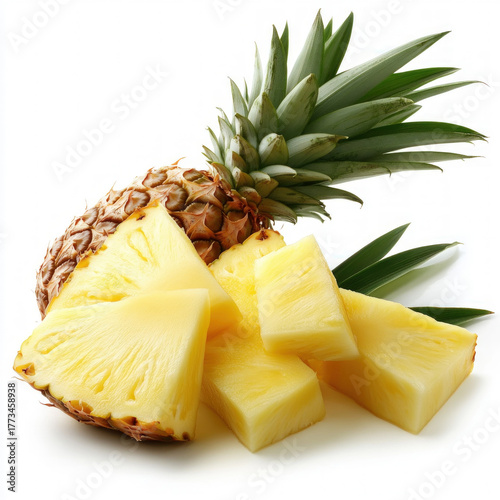 Pineapple Slice Isolated