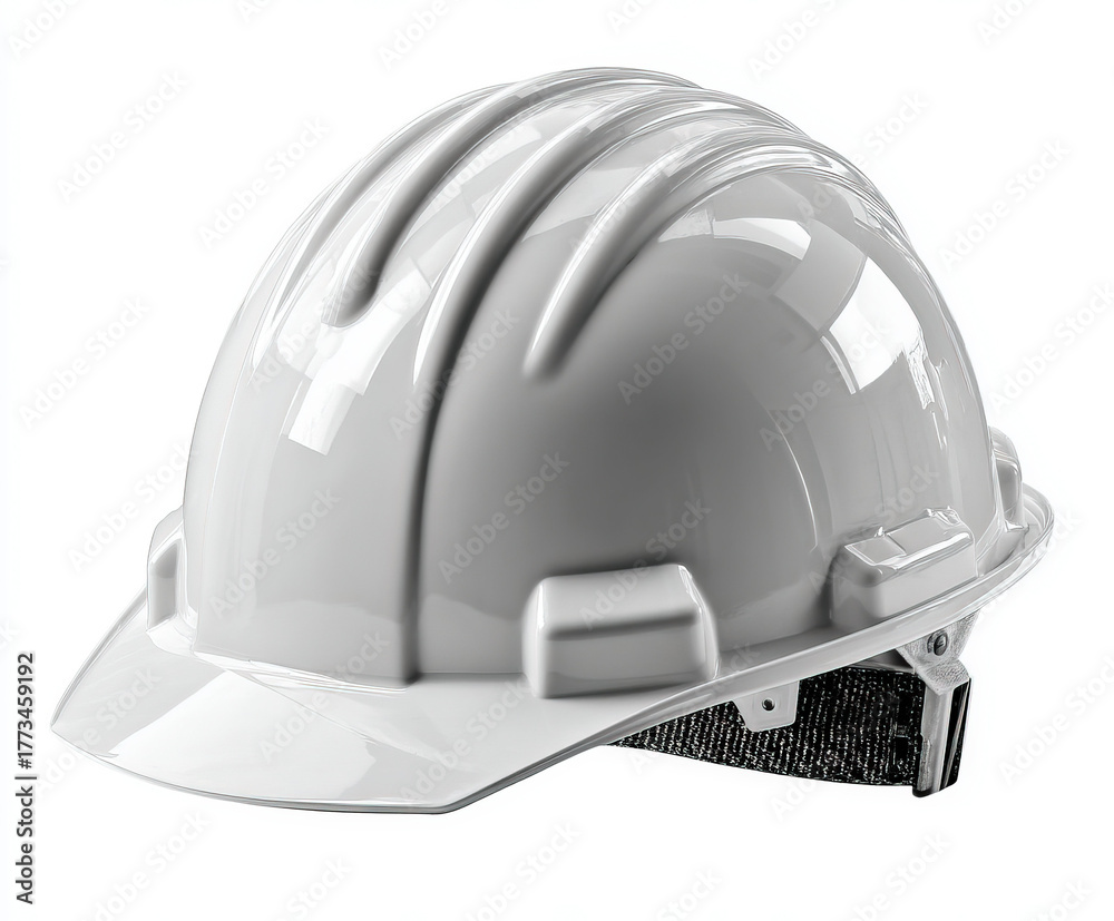 Fototapeta premium white helmet isolated image