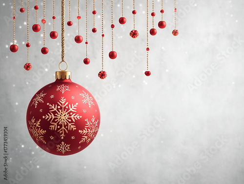 single red Christmas ornament