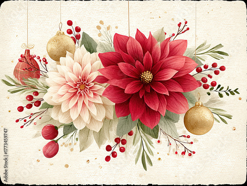 vintage Christmas border