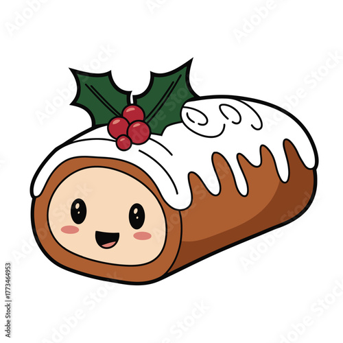 roll cake cartoon