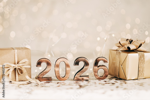 2026 text background. New year and business concept strategy.