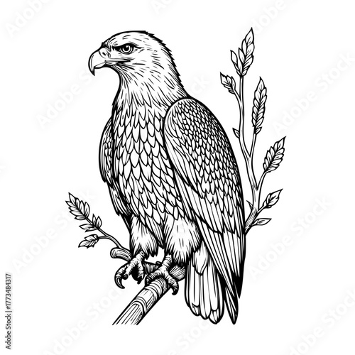 eagle on a branch