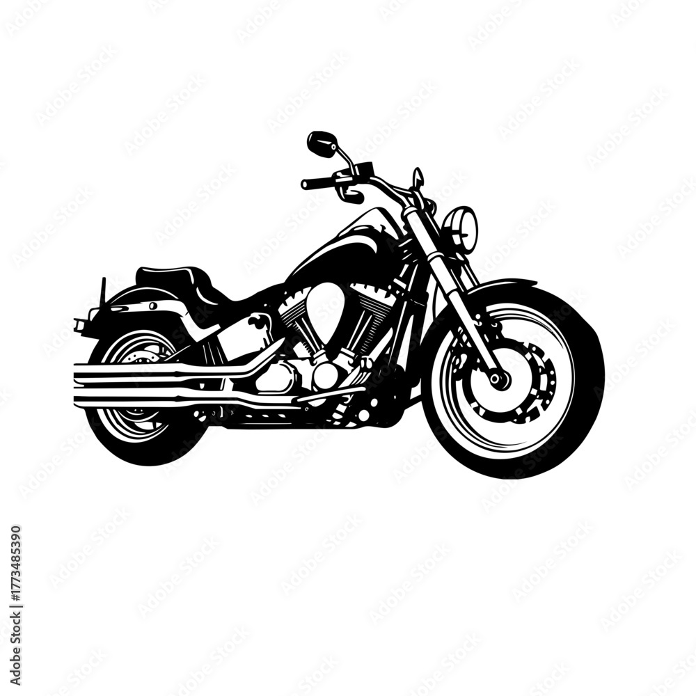 Obraz premium motorcycle on white background