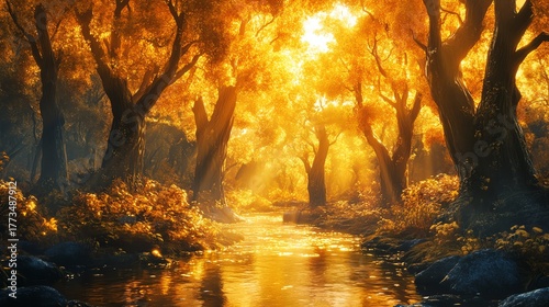 Discover a mysterious land of endless autumn, featuring golden forests and glowing rivers in stunning ultra HD detail.