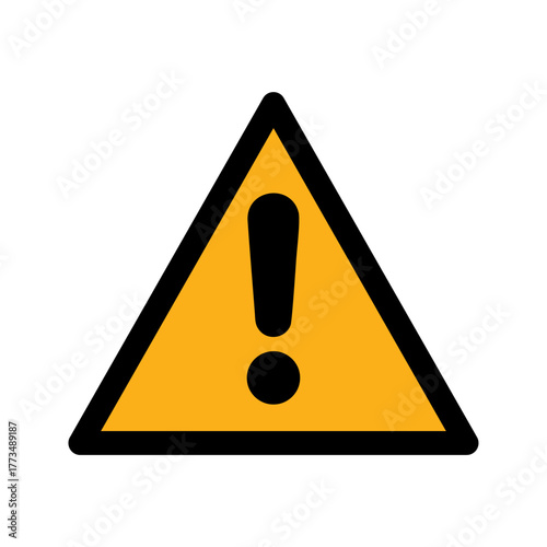 general warning vector design warning safety sign standar ISO 7010