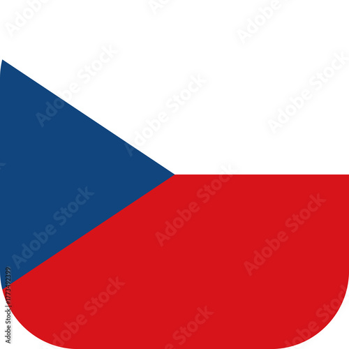 Free Download Czech Republic Flag Rounded Square Icon - GFXLoad