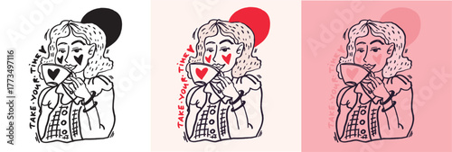 Cute hand drawn doodle lettering quote. Lettering for t-shirt design, mug print, bag print, clothes fashion. 100% hand drawn vector image.