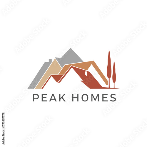 Peak Homes Mountain Ridge Real Estate Logo
