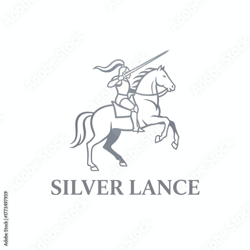 silver lance knight warrior horse equestrian