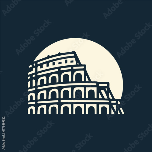 Colosseum Rome Logo