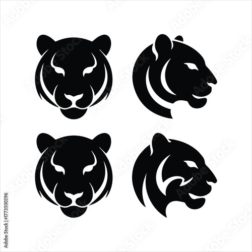 tiger head vector