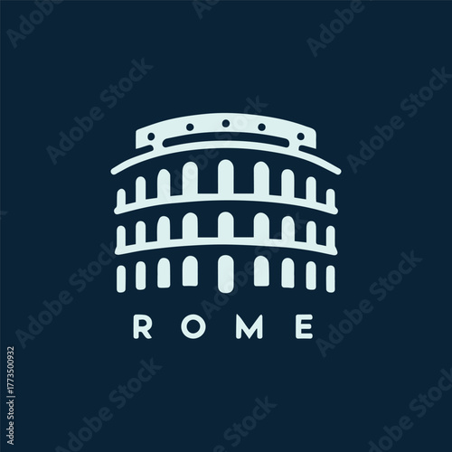 Colosseum Rome Logo