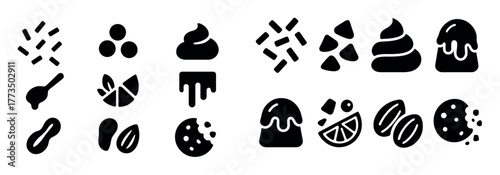 Ice Cream Toppings Icons