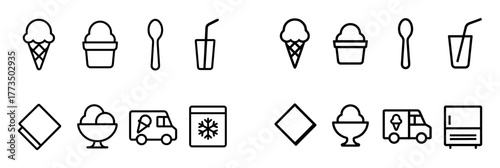 Ice Cream Icon Set
