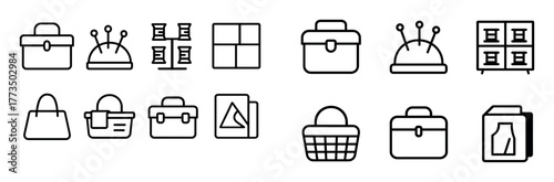 Minimalist Sewing Icons