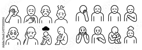 Minimalist Emotion Icons