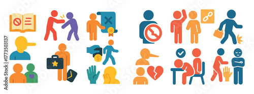 Colorful Guilt Icons Grid