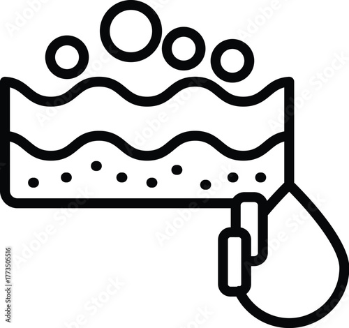 fat in outline style