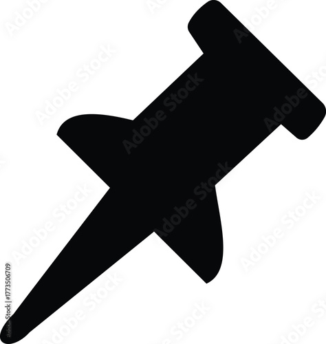 Office Thumbtack Pin Vector Graphic