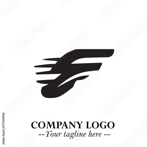 Car Running Fast Logo Symbol in Black on the White Background with Dynamic Speed Design