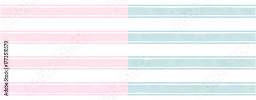 Blue and pink separate Striped design 
