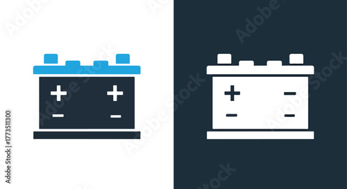 Reader with message bubble icon - Vector icon symbol for website - Icon vector - Blue icon vector - Line and glyph solid icon and logo template