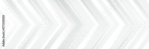 Grey geometric arrow modern background. Simple tech geometric vector illustration. Arrowhead layout banner business concept.