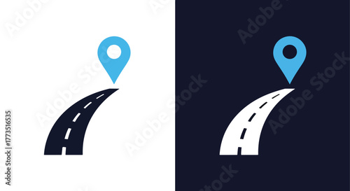 Trainer giving corporate lesson - Vector icon symbol for website - Icon vector - Blue icon vector - Line and glyph solid icon and logo template