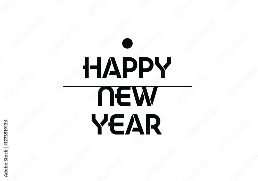 Fototapeta premium Happy new year text