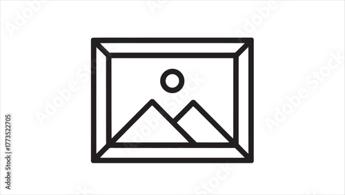 Black and white 3D vector mail envelope icon for email communication