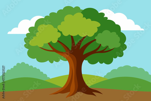 vector illustration of a tree