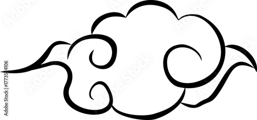 Chinese New Year Cloud Line