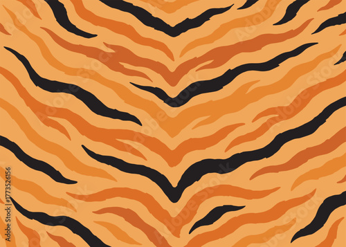 Tiger skin background pattern design. Animal print vector illustration background. Wildlife fur skin design illustration for web, home decor, fashion, surface, graphic design