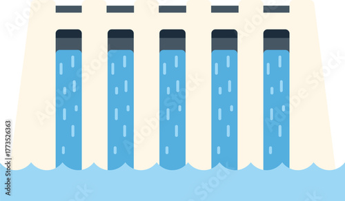 Hydroelectric power plant generating electricity with renewable energy sources