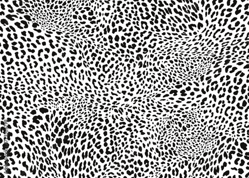 Leopard skin pattern design. Animal print vector illustration background. Wildlife fur skin design illustration for web, home decor, fashion, surface, graphic design