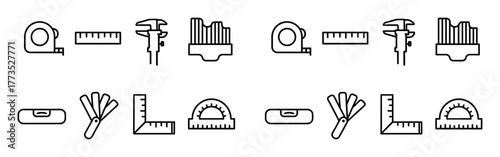 Minimalist Car Tools Icons