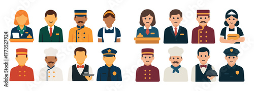 Hotel Staff Icons