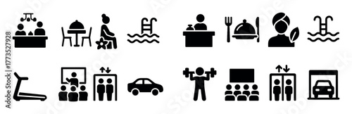 Hotel Facilities Icons