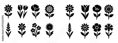 Floral Icon Grid